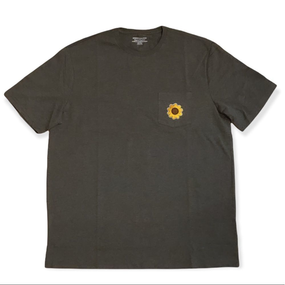 NWT Wool + Pepper Co. Sunflower Pocket Tee